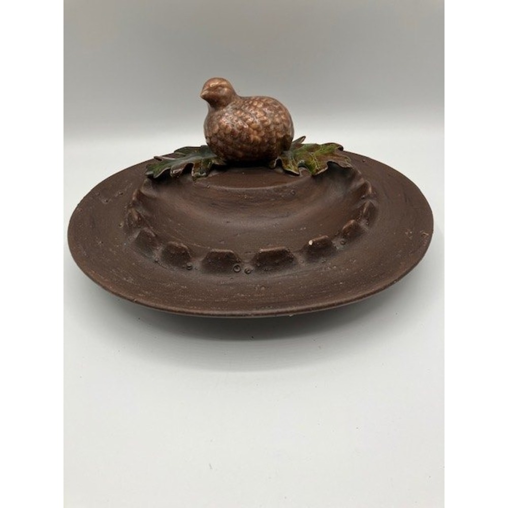 Vintage‎ Hobbyist Piece Quail & Leaves Ashtray